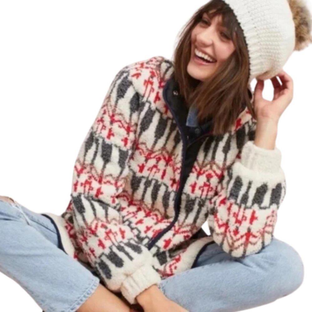 Anthropologie Multicolor Patterned Cardigan